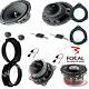 Kit 6 Hp Speakers Focal For Fiat / Alfa Romeo / Lancia / Opel Front