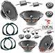 Kit 8 Hp Focal Speaker Speakers For Fiat / Alfa Romeo With Adapters