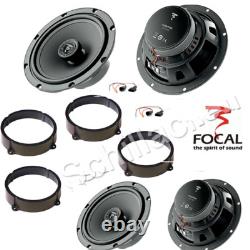 Kit of 4 FOCAL HP speaker drivers for ALFA ROMEO/LANCIA/FIAT with adapter