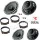 Kit Of 4 Focal Hp Speaker Drivers For Alfa Romeo/lancia/fiat With Adapter