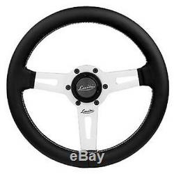 Leather Steering Wheel Black 340mm 13.4 Luisi Sharav 340 Black Brand New