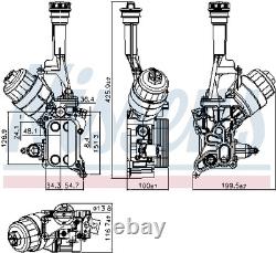 NISSENS 90928 Oil Radiator for ALFA ROMEO, FIAT, LANCIA, OPEL, VAUXHALL