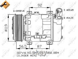 NRF Compressor, air conditioning e. A. for ABARTH, ALFA ROMEO, CITROËN, FIAT