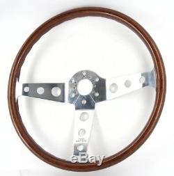 Original Peretti 390mm Contour Wooden Steering Wheel Beautiful! Alfa Romeo Fiat. 7th