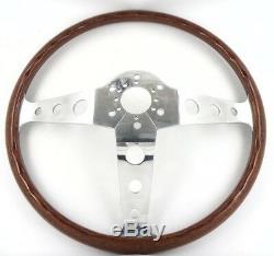 Original Peretti 390mm Contour Wooden Steering Wheel Beautiful! Alfa Romeo Fiat. 7th