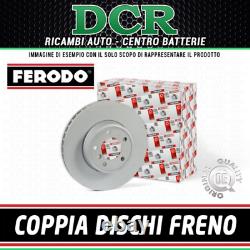Pair Brake Discs Front Ferodo Ddf1411 Alfa Chrysler Fiat Lancia