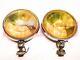 Pair Of Yellow Fog Lights Carello 1950s 1960s Fiat Alfa Romeo Lancia