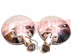 Pair of Yellow Fog Lights Carello 1950s 1960s Fiat Alfa Romeo Lancia