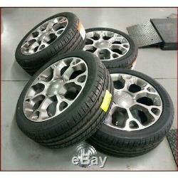 Set Fiat Original Alloy Wheels + Summer Tires 225 45 17 For 500l