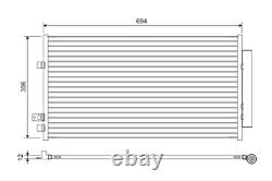 VALEO 822638 Condenser, air conditioning for ALFA ROMEO, FIAT, JEEP