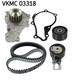 Water Pump Kit Distribution Skf Vkmc 03318 Citro&Euml;n C4 Picasso Ii