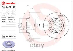 2 x BREMBO 08.9460.41 Disque de frein pour ALFA ROMEO, FIAT (GAC)