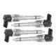 4pc Injecteur De Carburant For Ford Ka Fiat Alfa Romeo 0445110351, 519f593aa