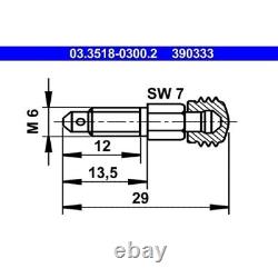 ATE Soupape/vis de purge d'air compatibilite avec ALFA ROMEO DAF FIAT HANOMAG