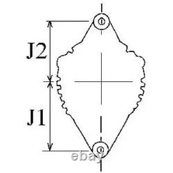 Alternateur avec poulie 111418 HC-Cargo pour ALFA ROMEO FIAT IVECO