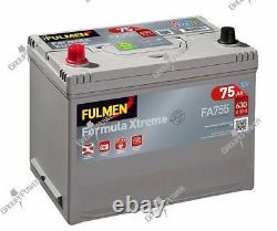 Batterie Fulmen FA755 12v 75ah 630A E23 570412063 JAGUAR E-TYPE