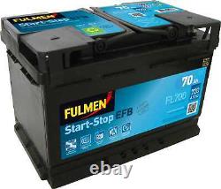 Batterie Fulmen Start-Stop EFB 70Ah/630A (FL700)