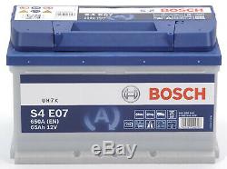 Bosch S4E07 Batterie de Voiture 65A/h-650A