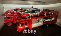 CAMION FIAT 673 N RACING TRANSPORTEUR ALFA ROMEO GTV Rallye Tour de Corse 1/43