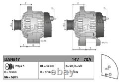 DENSO DAN517 Alternateur pour ALFA ROMEO, FIAT, LANCIA