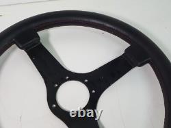 Volant Sportif OBA Alfa Romeo Spider Fiat 131 Ritmo Abarth Fulvia 37 Cm Cuir